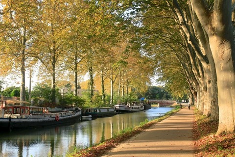 Canal du midi à proximité du camping Toulouse